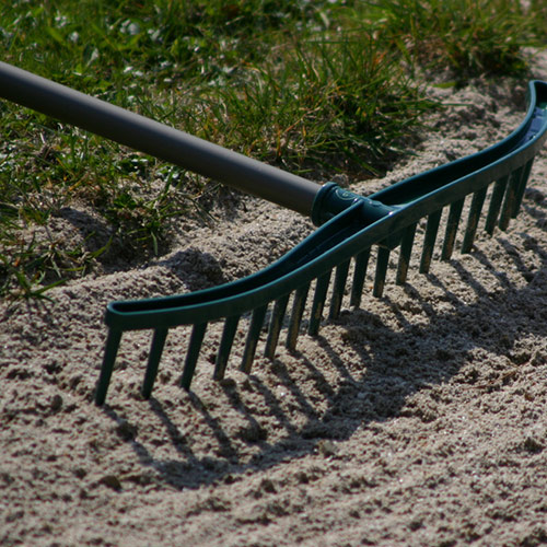 Preparing the ground for sod installation