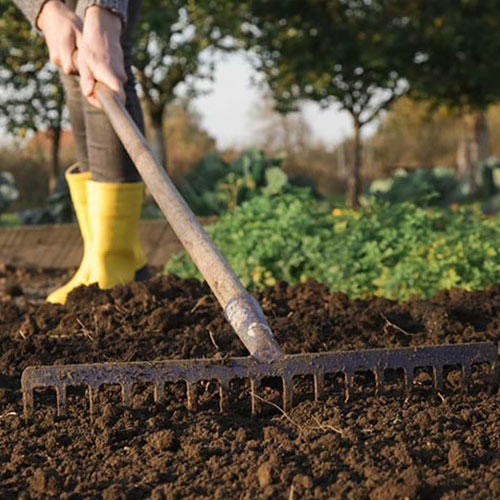 Soil preparation for seeding